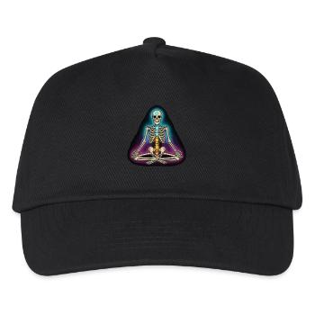 Yoga du squelette - Posture des chakras - Casquette de baseball Enfant - noir - Devant