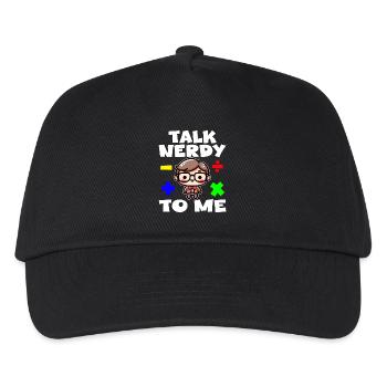 TALK NERDY TO ME - TEACHET GIFT - Casquette de baseball Enfant - noir - Devant