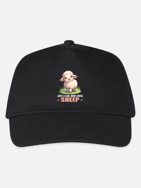 Schafe Schaf - Kinder Basecap - Schwarz