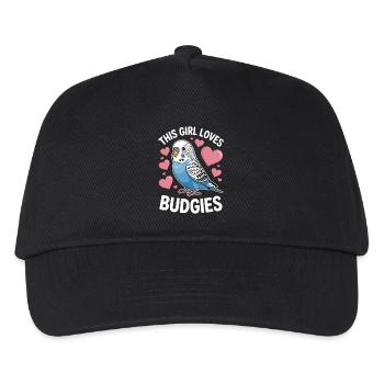 Budgie Saying Funny Budgie Gift - Kids’ Baseball Cap - black - Front