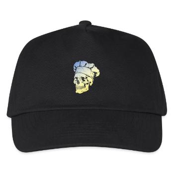 Chefkoch Skull - Kinder Basecap - Schwarz - Vorne