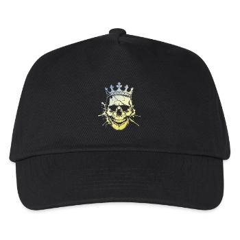König Skull - Kinder Basecap - Schwarz - Vorne