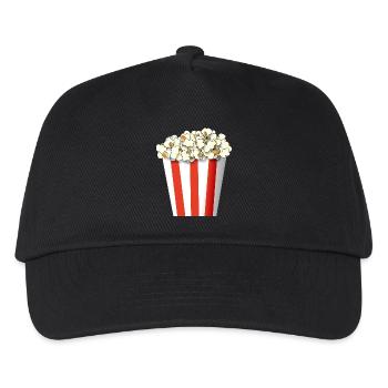 Pop-corn - Casquette de baseball Enfant - noir - Devant