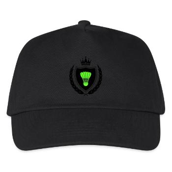 Coat of arms badminton - Kids’ Baseball Cap - black - Front