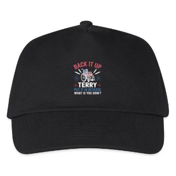 Back It Up Terry Fireworks Wheelchair - Kids’ Baseball Cap - black - Front