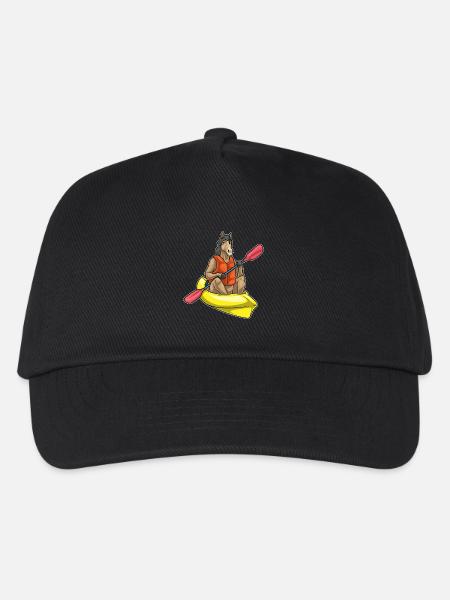 Pferd kleines Boot - Kinder Basecap - Schwarz