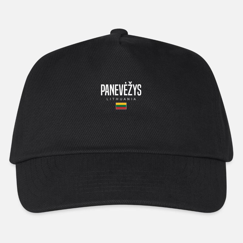 Panevėžys Litauen - Kinder Basecap - Schwarz