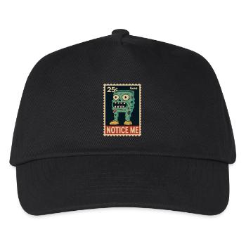 Zombie Hosen-Monster mit großen Augen und Zähnen - Kinder Basecap - Schwarz - Vorne