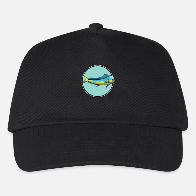 Mahi Mahi Goldmakrele - Kinder Basecap - Schwarz