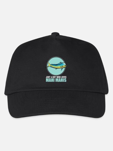 Mahi Mahi Goldmakrele - Basecap til børn - sort