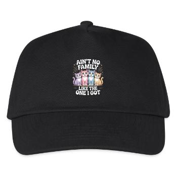 Keine Familie Wie Die, Die Ich Habe Mit - Kinder Basecap - Schwarz - Vorne