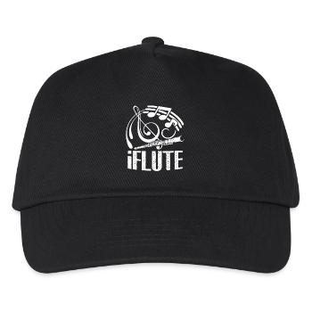 Flute Funny Flute - Kids’ Baseball Cap - black - Front