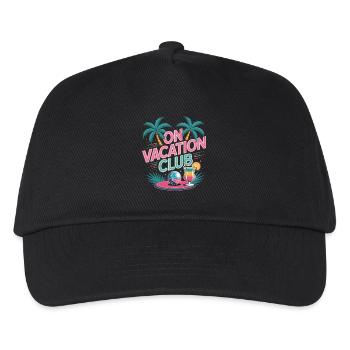 Vacation Club Summer Festival Vacation Beach Vacation - Kids’ Baseball Cap - black - Front
