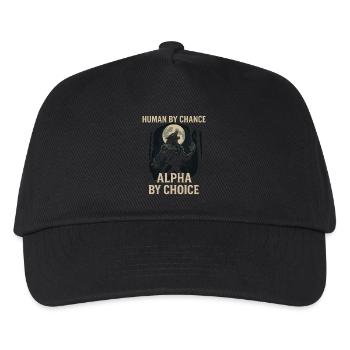 Humain par hasard Alpha de votre choix - Casquette de baseball Enfant - noir - Devant