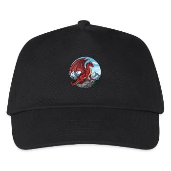 Dragon de la falaise rouge - Casquette de baseball Enfant - noir - Devant