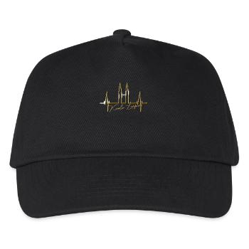 Kuala Lumpur Skyline Herzschlag Malaysia Love KLCC - Kinder Basecap - Schwarz - Vorne