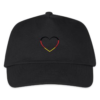 Allemand Allemagne Coeur Coeurs Pays Pays - Casquette de baseball Enfant - noir - Devant