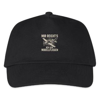 I've had enough – I'm going model flying - Kids’ Baseball Cap - black - Front