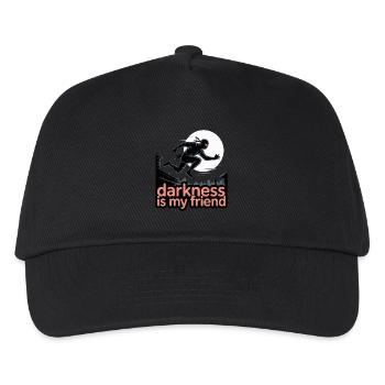 NINJA, DARKNESS IS MY FRIEND - Kids’ Baseball Cap - black - Front