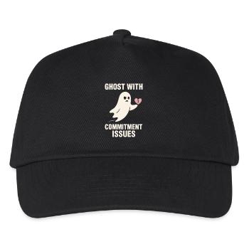 Sad Ghost Ghost Humor Fear Fear Ghost Psychic - Kids’ Baseball Cap - black - Front
