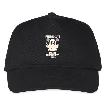 Sad Ghost Ghost Humor Fear Fear Ghost Psychic - Kids’ Baseball Cap - black - Front