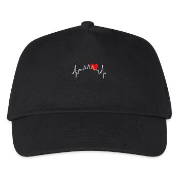 Kambodscha Skyline Herzschlag Siem Raep Angkor Wat - Kinder Basecap - Schwarz - Vorne