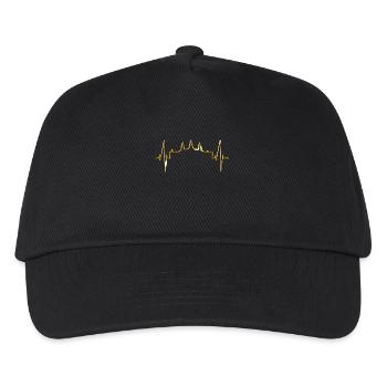 Kambodscha Skyline Herzschlag Siem Raep Angkor Wat - Kinder Basecap - Schwarz - Vorne