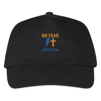 Don't be afraid, just baptized faith - Kids’ Baseball Cap - black - Front