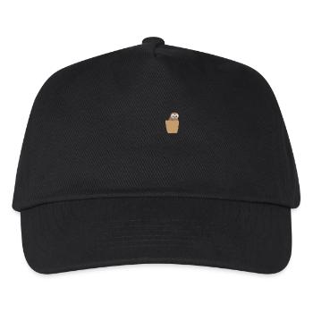 Owl in breast pocket - Kids’ Baseball Cap - black - Front
