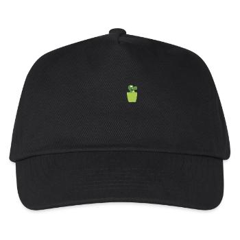 Crocodile in breast pocket - Kids’ Baseball Cap - black - Front
