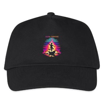 Aura Farming Traditioneller Tanz - Kinder Basecap - Schwarz - Vorne
