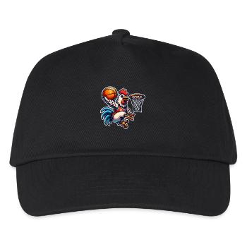 Basketball Chicken - Kinder Basecap - Schwarz - Vorne