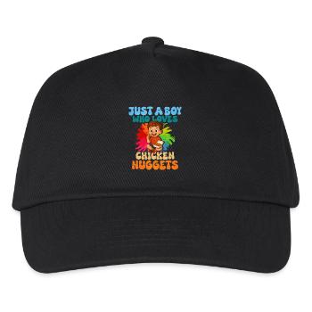 Chicken Nugget - Kinder Basecap - Schwarz - Vorne