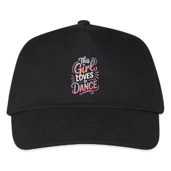 Dancing Saying Girl Dance Funny Dancing Gift - Kids’ Baseball Cap - black - Front