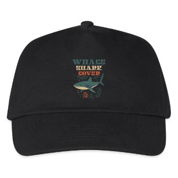 Whale Shark Lover - Kinder Basecap - Schwarz - Vorne