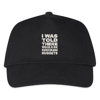 Chicken Nugget - Kinder Basecap - Schwarz - Vorne