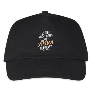 Shares Pension Dividend Stock Exchange - Kids’ Baseball Cap - black - Front