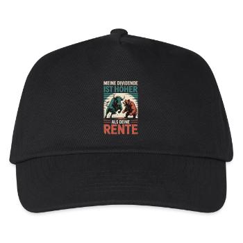 Shares Pension Dividend Stock Exchange - Kids’ Baseball Cap - black - Front
