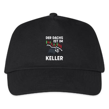 Shares Pension Dividend Stock Exchange - Kids’ Baseball Cap - black - Front