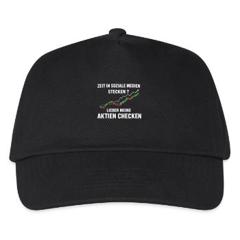 Shares Pension Dividend Stock Exchange - Kids’ Baseball Cap - black - Front