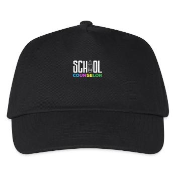 School Counselor Colored Pencil Design - Kids’ Baseball Cap - black - Front
