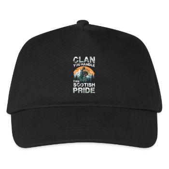 Kannst Du Mit Schottischem Stolz Umgehen? Clan, - Kinder Basecap - Schwarz - Vorne