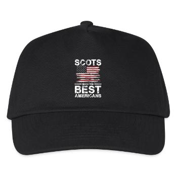 Scots Make The Best Americans Flag Pride - Kids’ Baseball Cap - black - Front