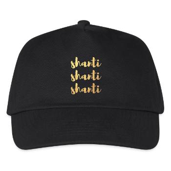 Or Shanti Méditation Namaste Yoga Manuscrit om - Casquette de baseball Enfant - noir - Devant