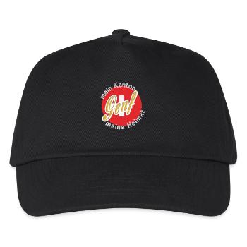 Meine Heimat Genf Geschenk - Kinder Basecap - Schwarz - Vorne