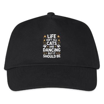 Dancing Saying Cats Dance Funny Dancing Gift - Kids’ Baseball Cap - black - Front
