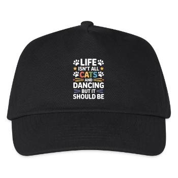 Dancing Saying Cats Dance Funny Dancing Gift - Kids’ Baseball Cap - black - Front