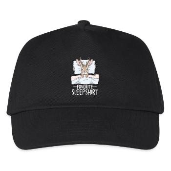 Chemise de nuit préférée - Casquette de baseball Enfant - noir - Devant