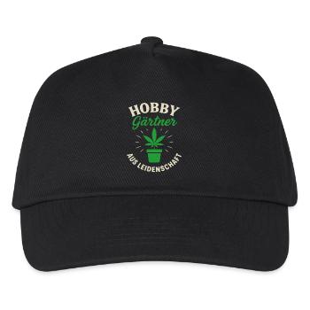 Hobbygärtner Aus Leidenschaft Pflanze - Kinder Basecap - Schwarz - Vorne