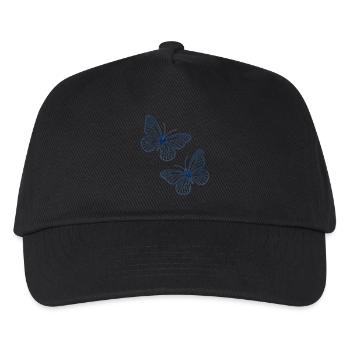 papillons - Casquette de baseball Enfant - noir - Devant